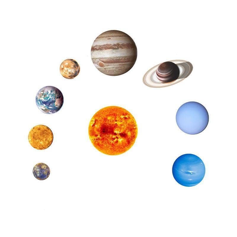 Glow in the Dark Solar System Wall Stickers, Pack of 10 - view 2