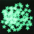 Glow in the Dark Star Wall Stickers, Pack of 100 - Green - view 5