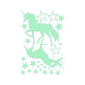 Glow in the Dark Unicorn Wall Stickers, Green, 20 x 30 cm - view 2