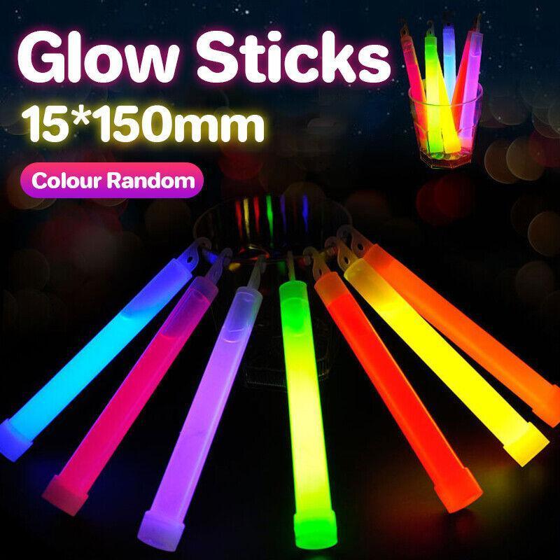 Glow Sticks 6 Inch (15cm), Assorted Colours - Pack of 10 - view 2