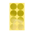Gold Adhesive Sticker Dots 50mm, 8 Dots, 1 Sheet - Round Labels