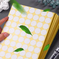 Gold Adhesive Sticker Dots 50mm, 8 Dots, 5 Sheets - Round Labels - view 5