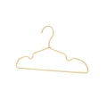 Gold Aluminium Small Clothes Hangers Pack of 30 Compact 33 cm - view 2