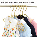 Gold Aluminium Small Clothes Hangers Pack of 30 Compact 33 cm - view 4