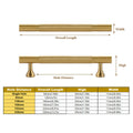 Gold Brass Cabinet Handle - 320 mm Hole Spacing - view 4