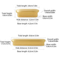 Gold Cabinet Handle - 6.4cm Hole Spacing, 8.8cm Long - view 4