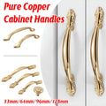 Gold Cabinet Handle with Scrolled Ends - 64mm Hole Spacing - view 2