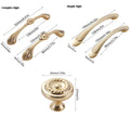 Gold Cabinet Pull Handle, Smooth Arched Design, Pure Copper - 128 mm Hole Spacing - view 5
