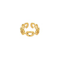 Gold Chain Link Ring for Women - Style 3, Size 7