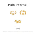 Gold Chain Link Ring for Women - Style 3, Size 7 - view 4