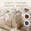 Gold Foil Floral Candy Boxes - Navy Blue, Pack of 30 - view 2