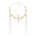 Gold Fringe Forehead Ornament for Hanfu, Adjustable Headwear Accessory - view 2