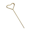 Gold Metal Florist Card Clips, Pack of 100 - Heart Shape