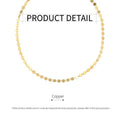 Gold Metal Sequin Necklace Fashion Jewellery for Women - view 3
