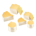 Gold Mousse Cake Boards with Handle Tab, Pack of 100 - Square Large 9 x 8.4cm - view 3
