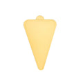 Gold Mousse Cake Boards with Handle Tab, Pack of 100 - Triangle Large 11.8 x 7.8cm