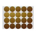 Gold Round Dot Stickers - 50mm, 8 Dots