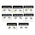 Gold Shine Face Temporary Tattoos for Women and Girls - Gold Dot Brow Arcs and Cheek Crescents, Style 2 - view 3