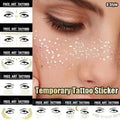Gold Shine Face Temporary Tattoos for Women and Girls - Gold Heart Cheek Freckles - view 2
