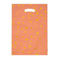 Gold Star Aluminium Foil Party Favour Bags, 16.5 x 25cm, Pack of 100 - Peach Orange
