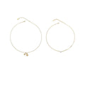 Gold-Tone Copper Necklace for Women - Single Pearl Bead - view 3