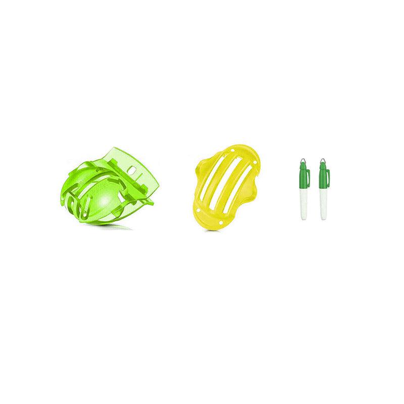 Golf Ball Alignment Marker and Line Drawing Tool Set - Green+Yellow