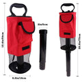 Golf Ball Pickup Tube with Mesh Bag - Red - view 4