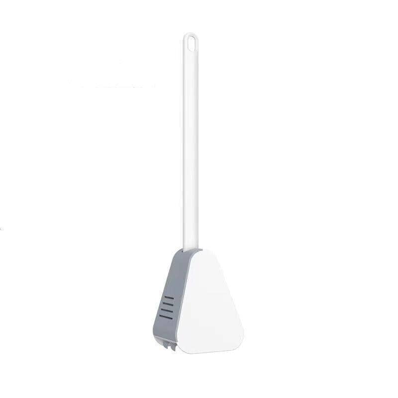 Golf Head Long Handle Toilet Brush, Wall Mounted - White