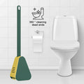 Golf Head Long Handle Toilet Brush, Wall Mounted - White - view 5