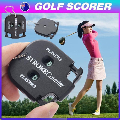 Golf Stroke Counter Two Digit Score Keeper for Shots and Putts - Black