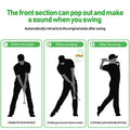 Golf Swing Trainer, Telescopic Impact Sound Practice Stick - Blue - view 5