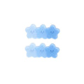 Gradient Duck Beak Hair Clips for Kids - Blue Star Shapes