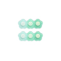 Gradient Duck Beak Hair Clips for Kids - Green Flower Shapes