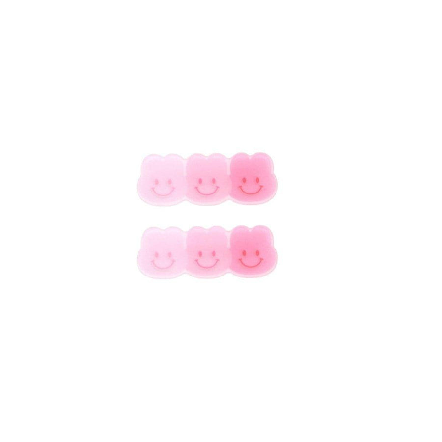 Gradient Duck Beak Hair Clips for Kids - Pink Rabbit Shapes