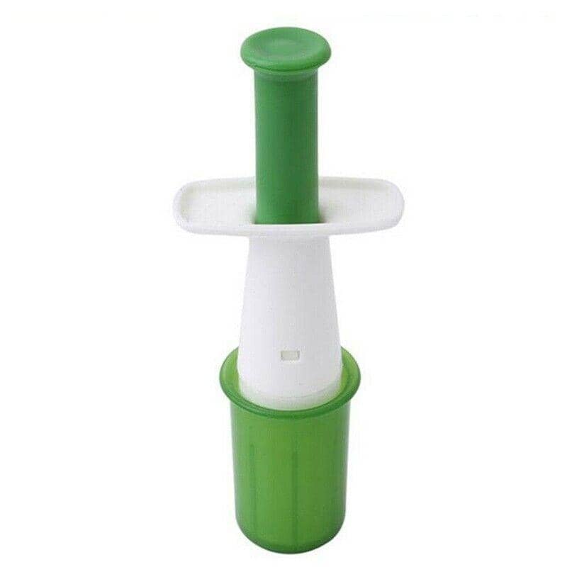 Grape Slicer with Non-Slip Plunger, White and Green, 18 x 6.5 cm - view 2