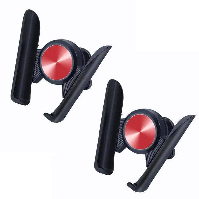 Gravity Phone Holder for Car Air Vent 2 Pack - Red