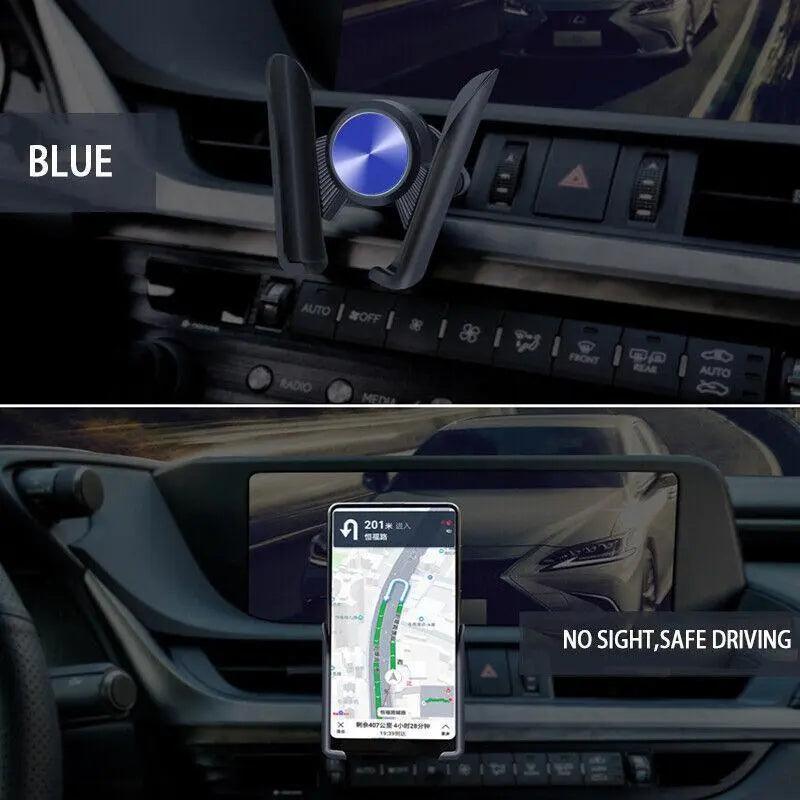 Gravity Phone Holder for Car Air Vent - Blue - view 4