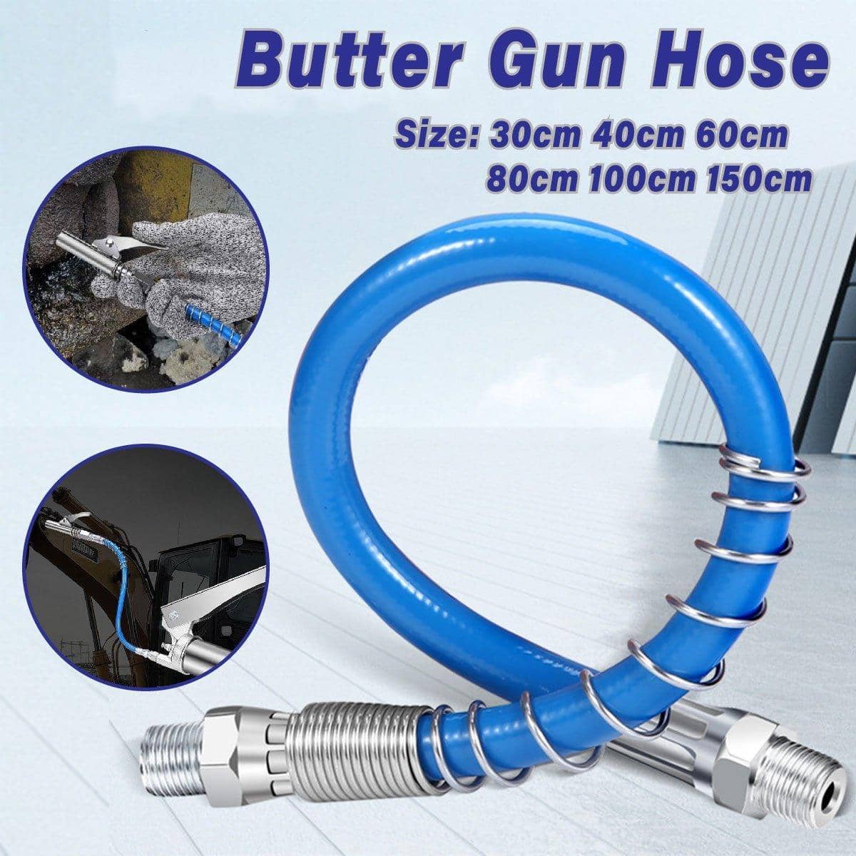 Grease Gun Hose with Steel Wire Reinforcement - 150 cm - view 2