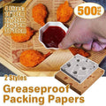 Greaseproof Kraft Food Wrapping Paper for Baking and Sandwiches, 500 Sheets - 18 x 18 cm - view 2