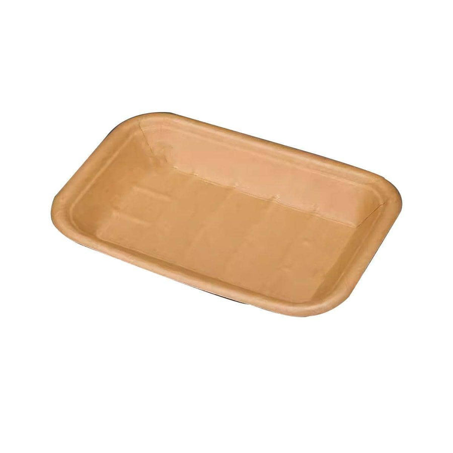 Greaseproof Kraft Paper Food Trays - 400 ml, Pack of 100