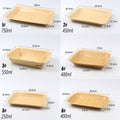 Greaseproof Kraft Paper Food Trays - 400 ml, Pack of 100 - view 5