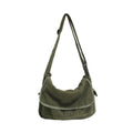 Green Canvas Messenger Shoulder Bag for Men and Women, Casual Work and Travel - view 2