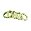 Green Gradient Hair Ties Elastic Ponytail Holders - 5 Pack