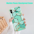 Green Marble Shockproof Silicone Phone Case - For iPhone 11 Pro Max - view 2