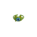 Green Monster Eye Open Ring with Blue Eye - view 2