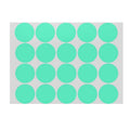 Green Round Sticker Dots Adhesive Labels - 100mm, 10 Dots