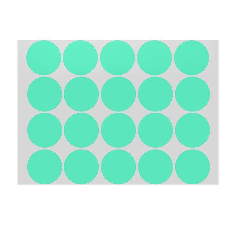 Green Round Sticker Dots Adhesive Labels - 8mm, 260 dots