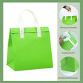 Green Takeaway Packaging Bags with Handles, Pack of 50 - Large (17 x 26 x 26 cm) - view 5