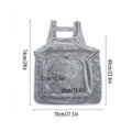 Grey Cat Grooming Apron, Kangaroo Style Non-Stick Bib - view 3