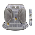 Grey Kitten and Small Dog Walking Harness with Lead, Mesh Vest - Small